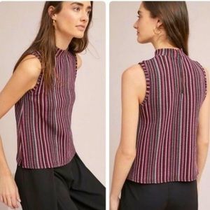 Anthropologie postmark Striped Sleeveless Top